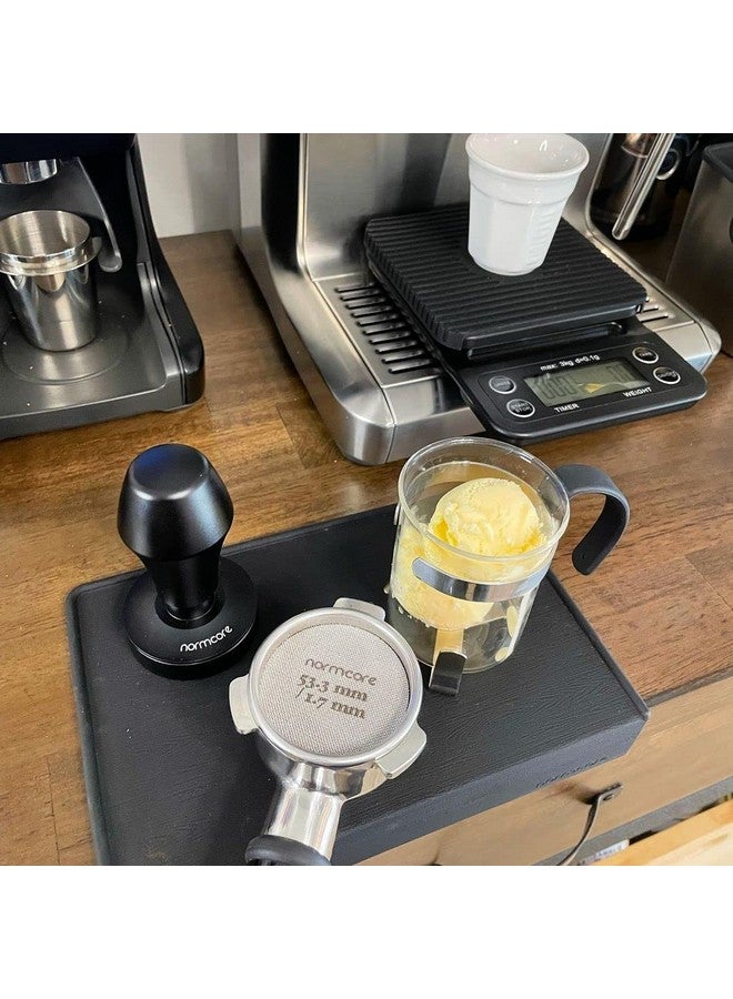 Normcore V4 Coffee Tamper 53.3mm - Spring-loaded Tamper - Barista Espresso Tamper with 15lb / 25lb / 30lbs Replacement Springs - Anodized Aluminum Handle and Stand - Flat Base - Image 4