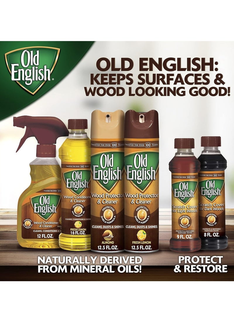 Old English - Old English Scratch Cover for Dark Woods Polish : Wood Scratch Remover, Scratch Concealer, Wood Polisher and Furniture Care, Furniture Refinishing - 8 oz - Image 1