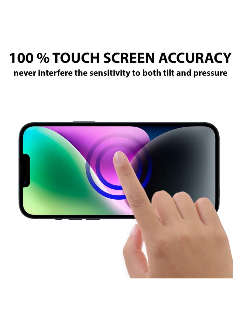 Rock Pow IPhone 14 Screen Protector Easy Install 3D Curved Anti-Bubble Ultra HD Tempered Glass Case Friendly Screen Protector for Apple IPhone 14  6.1 inch Black - Image 5