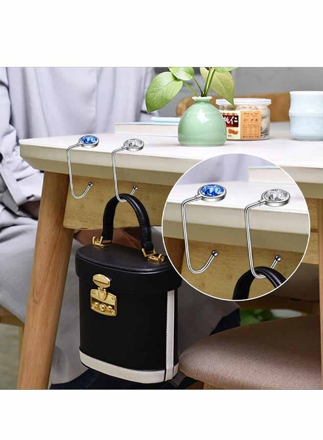 4Pack Purse Hook Hanger(Silver), Metal Hook Handbag Hanger for Table Desk Restroom Office Shool Restraurant Bar and Meeting Room - Image 5