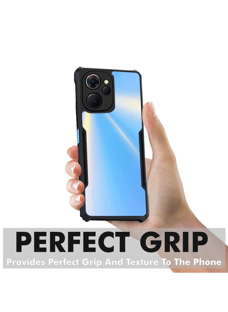 TECNO Spark 10 Pro 4G Black Mobile Phone Case Cover, Ultra-Thin Lightweight Cover Soft TPU Bumper + Acrylic Clear Back Case Cover - Image 4