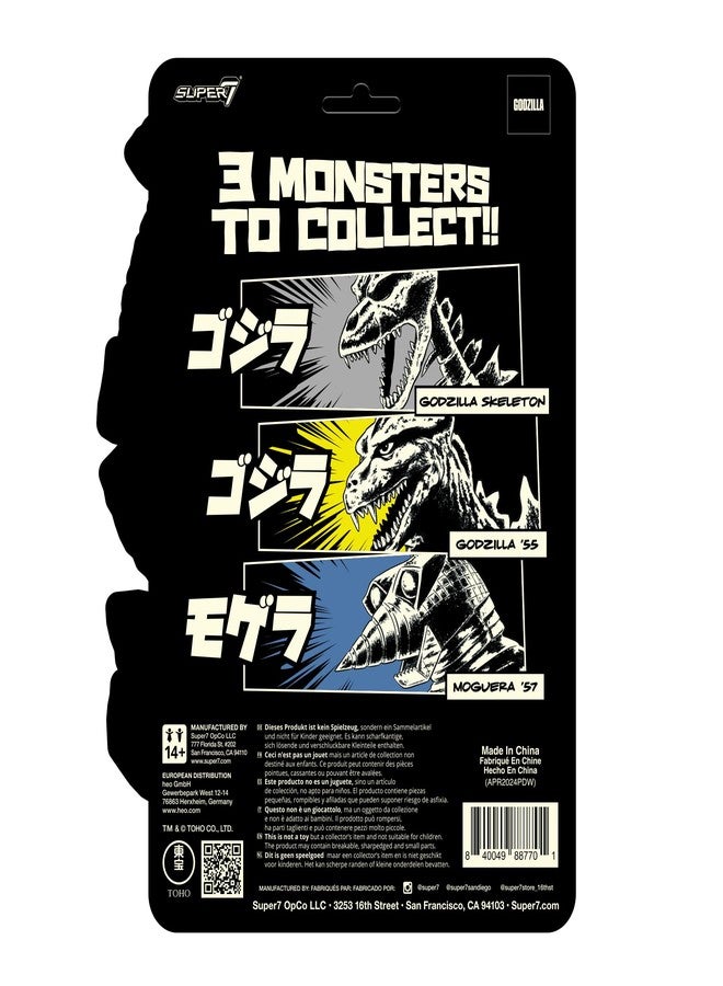 Super7 Toho Godzilla '55 (Glow in The Dark) Reaction Figure - 3.75" Toho Godzilla Action Figure Classic Monster Movie Collectibles and Retro Toys - Image 5