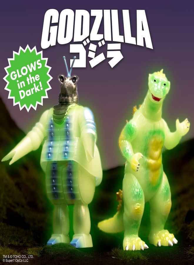 Super7 Toho Godzilla '55 (Glow in The Dark) Reaction Figure - 3.75" Toho Godzilla Action Figure Classic Monster Movie Collectibles and Retro Toys - Image 4