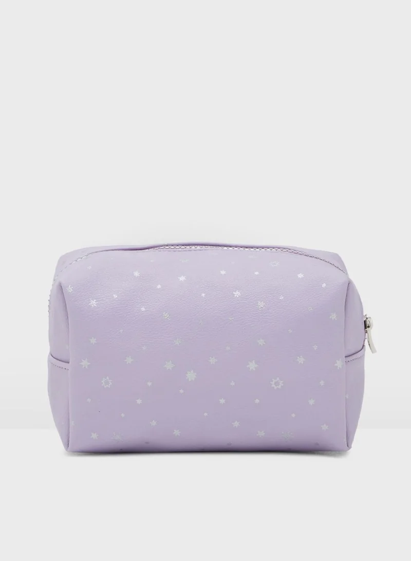 Typo Lilac Stars Make Up Case