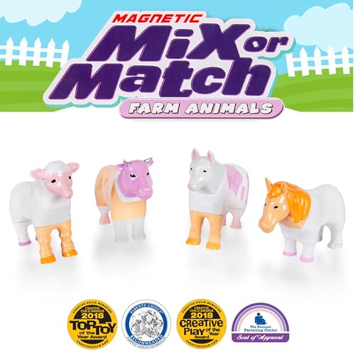 POPULAR PLAYTHINGS Magnetic Mix or Match Farm Animals, Pastel - Image 2