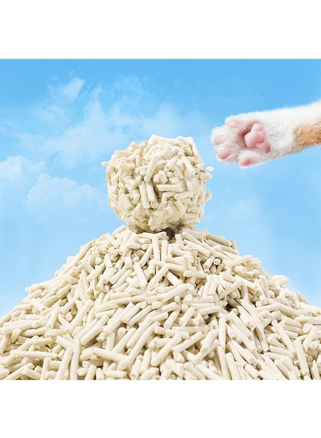 JCB CHIC فضلات القطط التوفو المتكتلة فائقة الامتصاص وسريعة الجفاف، فضلات القطط ذات المكونات الطبيعية 100%، خالية من الغبار حقًا، أقل تشتتًا (6 لتر × 2 كيس فحم) - Image 5