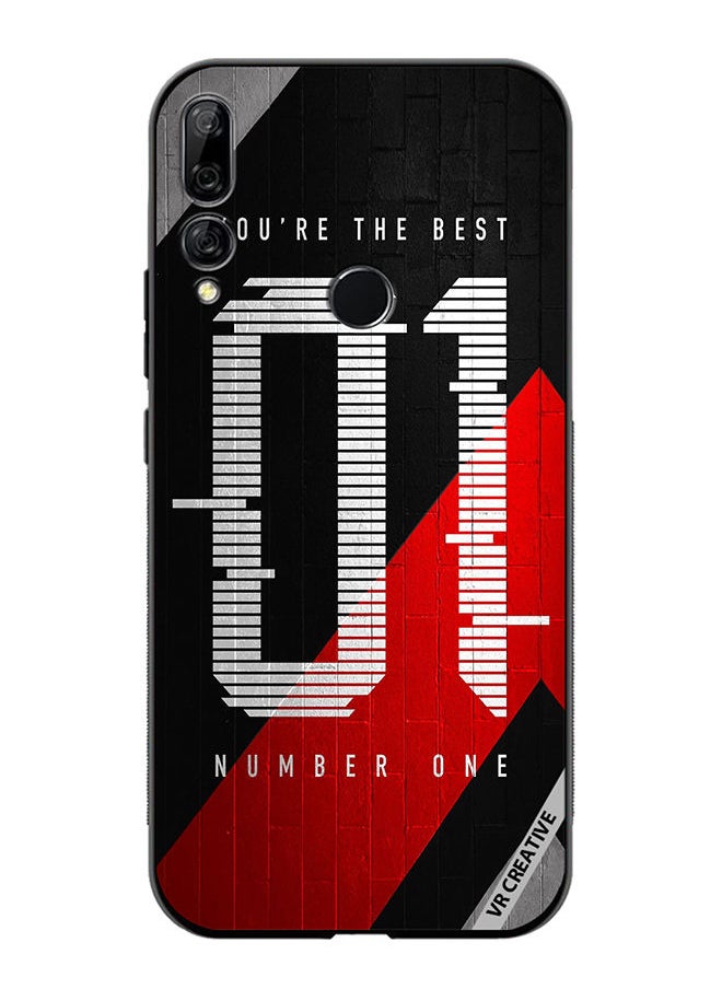 VR CREATIVE Protective Case Cover For Huawei Y9 Prime 2019 Number One Design Multicolour  - Image 1