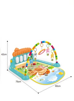 HUANGER Music Lighting Portable Lightweight Soft Comfortable Piano Gym Fitness Mat For Baby 75x60x42cm（Smart Baby Gym with Music） 