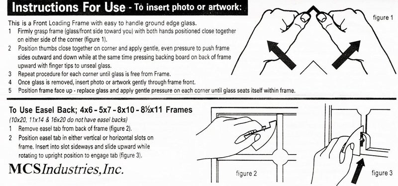 MCS 5" x 7" Picture Frame - Black - Image 3