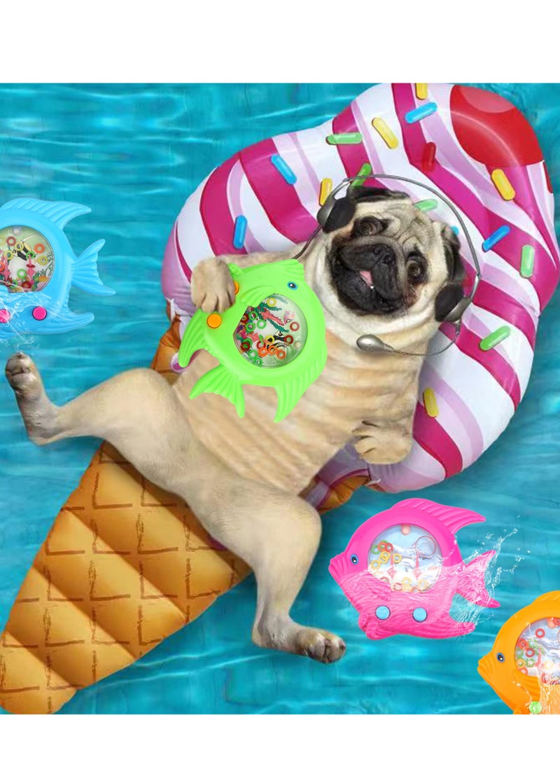 SOLARAE 16 Pieces Fish Ring Toss Games, Handheld Water Fish Colorful Arcade Retro Pocket Toys for Kids, Retro Game, Party, Favors Game,Prizes, Gift Travel, Pastime - Image 3