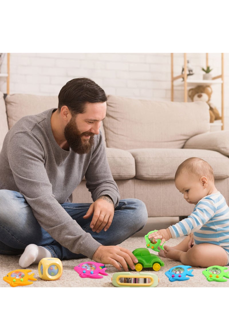 SOLARAE 16 Pieces Fish Ring Toss Games, Handheld Water Fish Colorful Arcade Retro Pocket Toys for Kids, Retro Game, Party, Favors Game,Prizes, Gift Travel, Pastime - Image 5