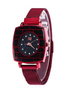 Women Wrist Watch by FAD Stainless Steel Red Color