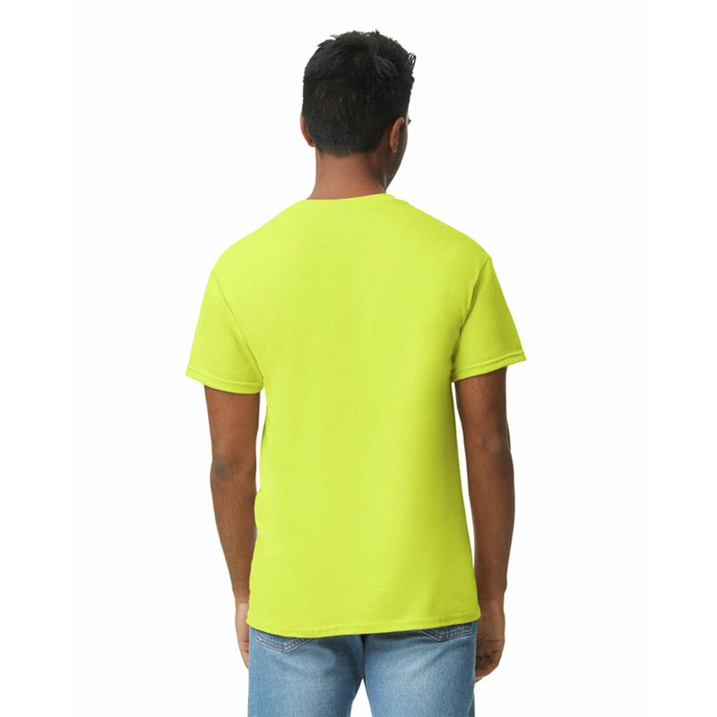 Gildan mens Heavy Cotton T-shirt, Style G5000, Multipack T Shirt, Safety Green (3-pack), Large US - Image 4