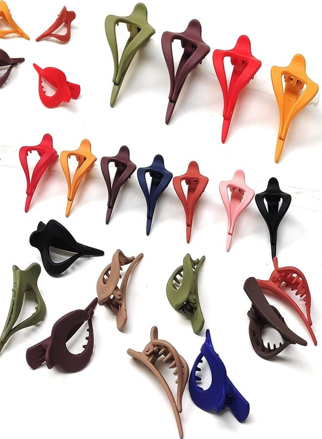 VORSET 3 Pcs Alligator Hair Clips Duckbill Teeth Bows Acrylic Duckbill Hair Clips Hair Beak Barrettes for Girls Women (random color) - Image 3