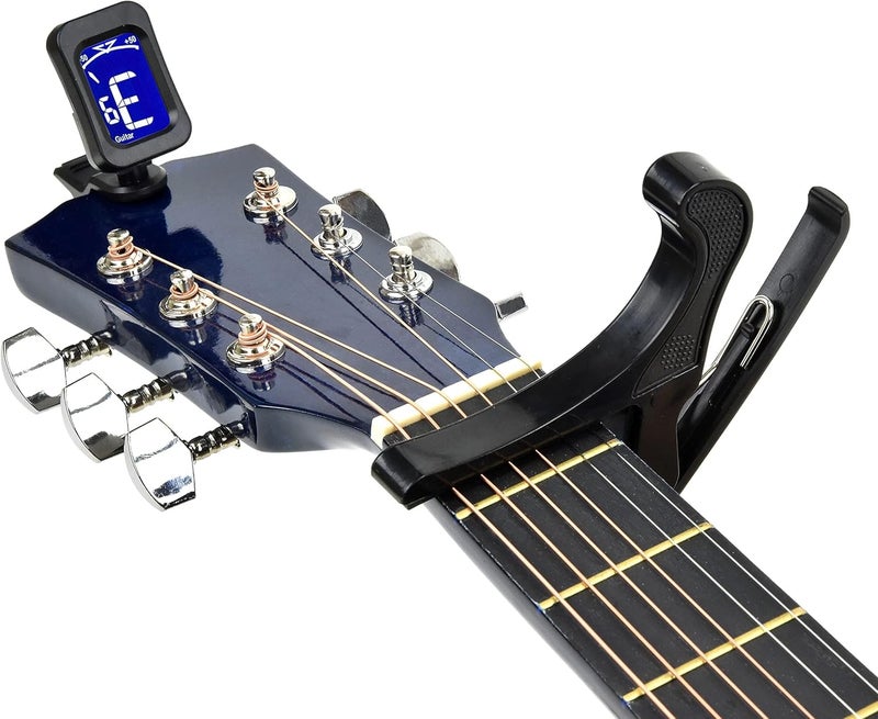 Masterplay Left Handed Acoustic Guitar For Kids By MasterPlay- 30” Beginner Guitar For Learners- Accoustic String Starter Kit: Guitar Bag, Tuner, Strap, Extra Strings, Picks, Wash Cloth, Capo (Blua) - Image 3