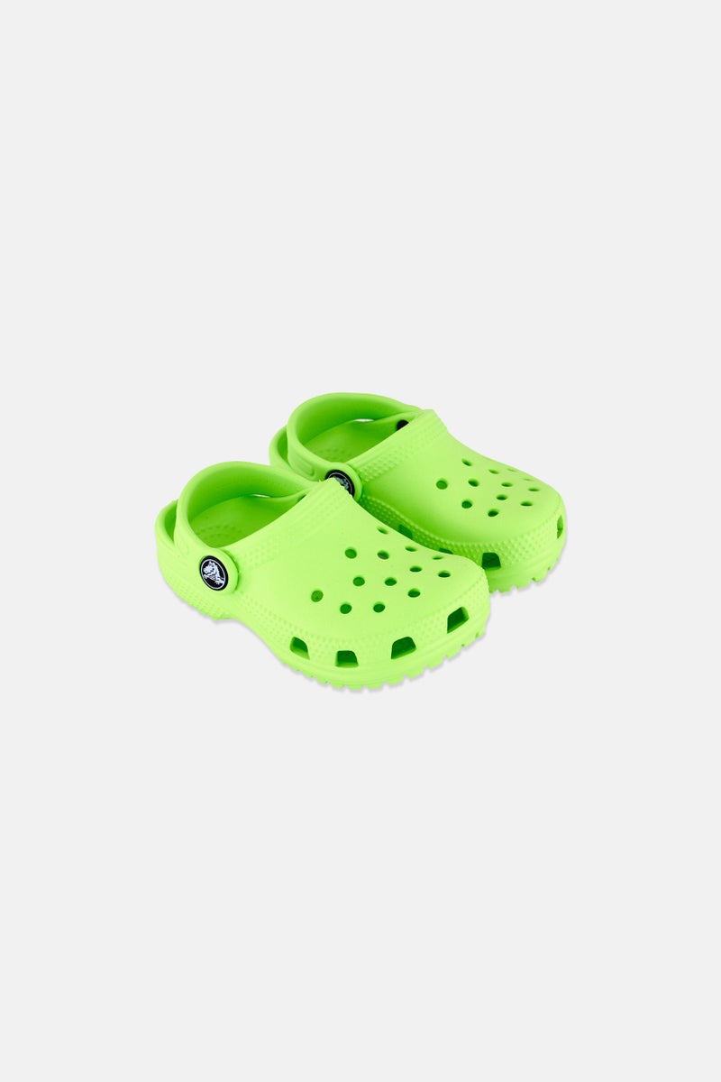 crocs Toddlers Girl Sling Back Classic Clogs, Lime  - Image 1