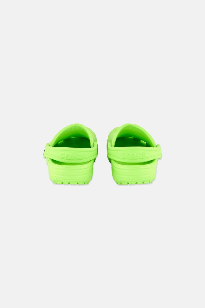 crocs Toddlers Girl Sling Back Classic Clogs, Lime  - Image 2