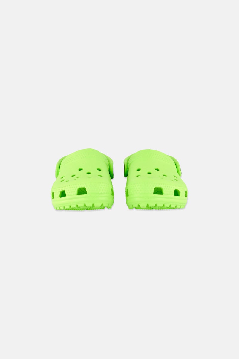 crocs Toddlers Girl Sling Back Classic Clogs, Lime  - Image 3