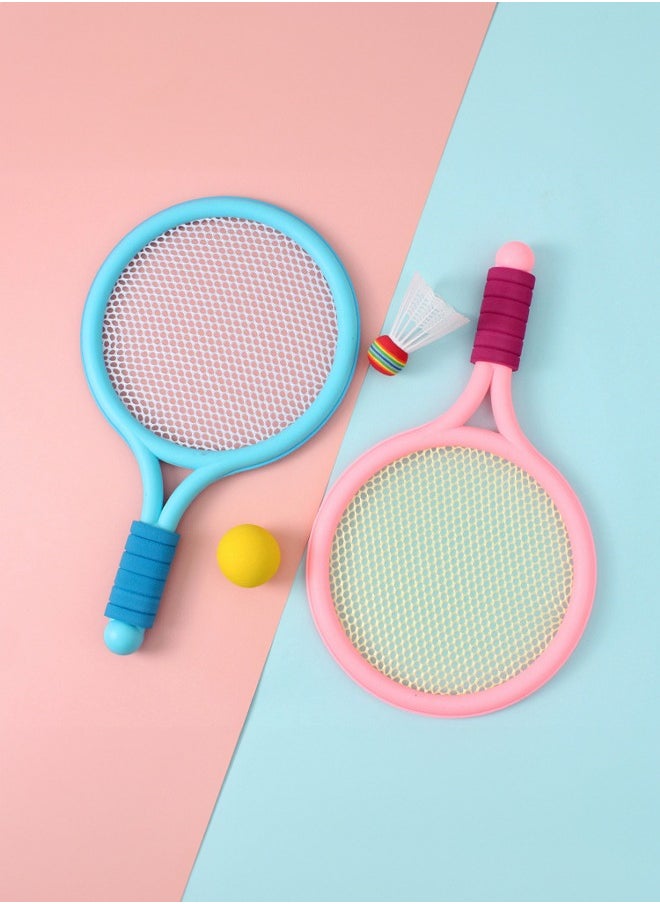 Occuwzz Occuwzz Kids Badminton Racket Set – Lightweight, Durable & Safe | 2 Rackets + 2 Balls | Anti-Slip Grip | Indoor & Outdoor Play | Fun Sports Gift for Kids & Family Games， Pink  - Image 2