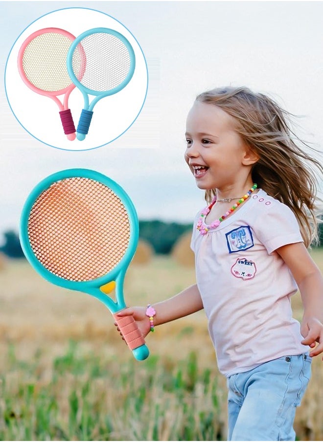 Occuwzz Occuwzz Kids Badminton Racket Set – Lightweight, Durable & Safe | 2 Rackets + 2 Balls | Anti-Slip Grip | Indoor & Outdoor Play | Fun Sports Gift for Kids & Family Games， Pink  - Image 5