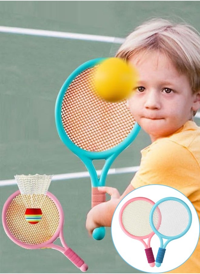 Occuwzz Occuwzz Kids Badminton Racket Set – Lightweight, Durable & Safe | 2 Rackets + 2 Balls | Anti-Slip Grip | Indoor & Outdoor Play | Fun Sports Gift for Kids & Family Games， Pink  - Image 4