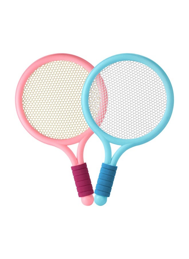 Occuwzz Occuwzz Kids Badminton Racket Set – Lightweight, Durable & Safe | 2 Rackets + 2 Balls | Anti-Slip Grip | Indoor & Outdoor Play | Fun Sports Gift for Kids & Family Games， Pink  - Image 3