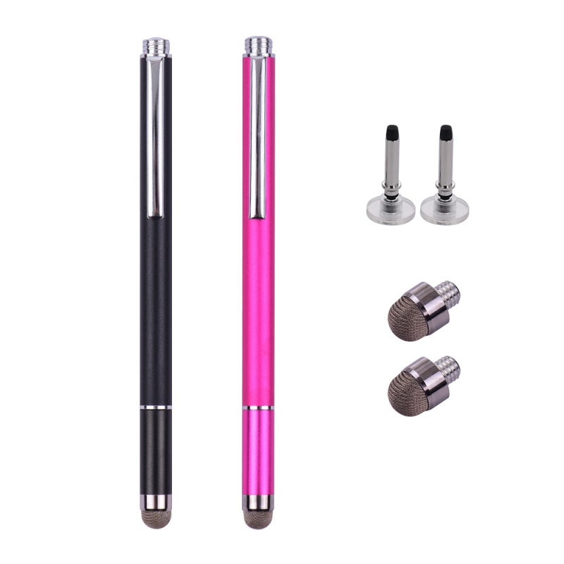 Precision Touchscreen Pen: Multicolor Environmental Metal Construction, Tool-Free Tip Replacement, High Responsiveness - Portable Writing Tool with 2 Disc Tips 2 Fiber Tips for All Capacitive Touchscr - Image 1
