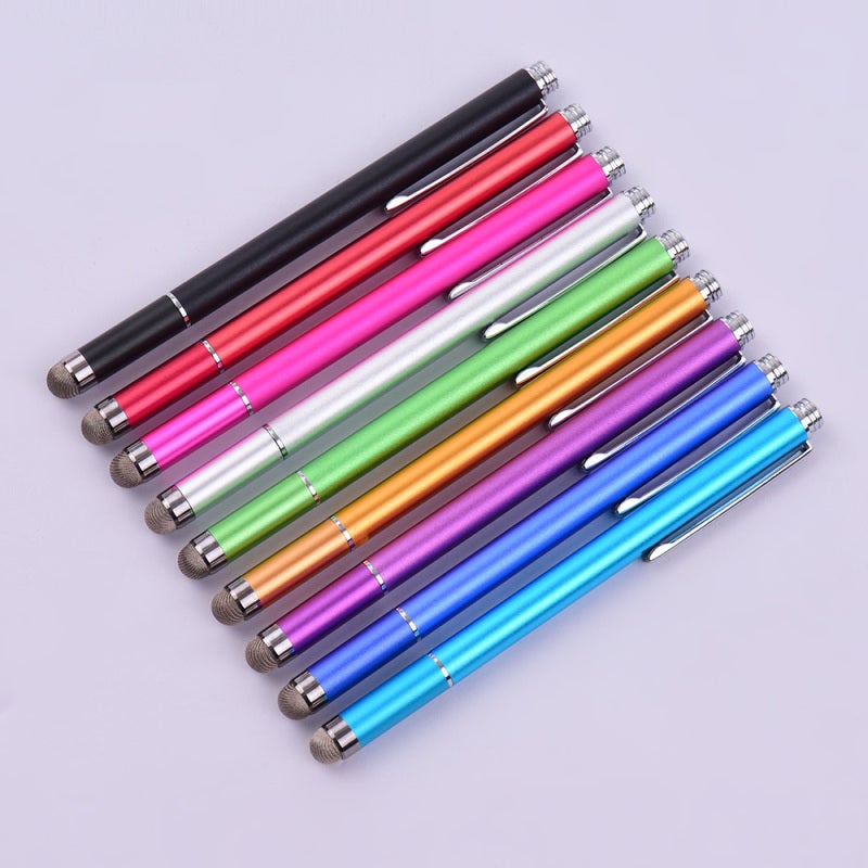 Precision Touchscreen Pen: Multicolor Environmental Metal Construction, Tool-Free Tip Replacement, High Responsiveness - Portable Writing Tool with 2 Disc Tips 2 Fiber Tips for All Capacitive Touchscr - Image 2