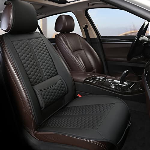 Black Panther Car Seat Cover, 1 Piece Universal Sideless Driver Seat Protector, with Lumbar Support and Headrest Cover (Black) - Image 1