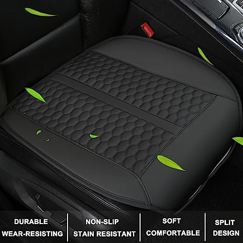 Black Panther Car Seat Cover, 1 Piece Universal Sideless Driver Seat Protector, with Lumbar Support and Headrest Cover (Black) - Image 2