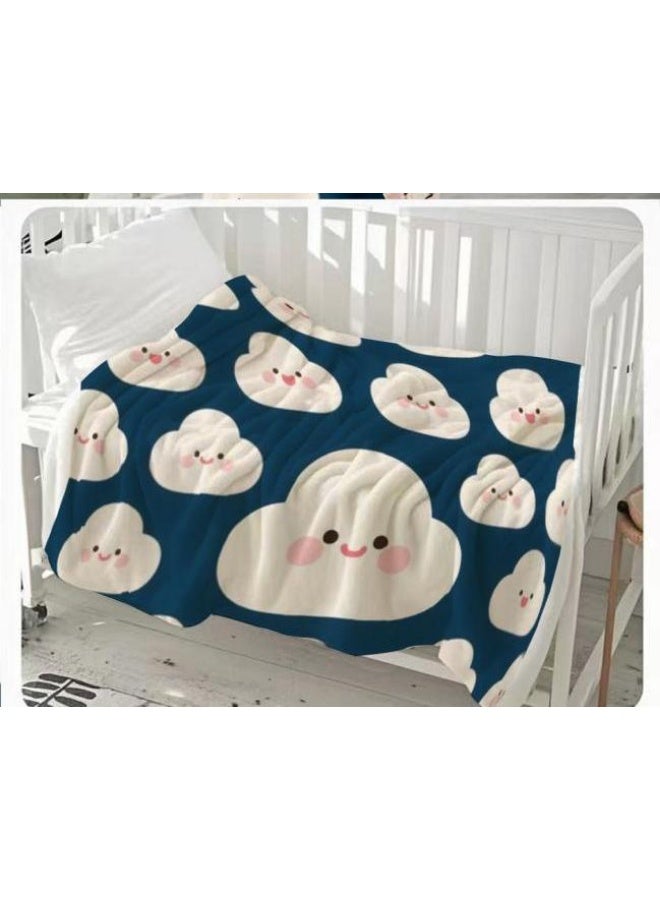 عام بطانية رقيقة من الفانيلا الكرتونية للأطفال أو الطلاب (دافئة ومريحة ومناسبة للنوم والألعاب) 100 سم * 150 سم - 335 - Image 3