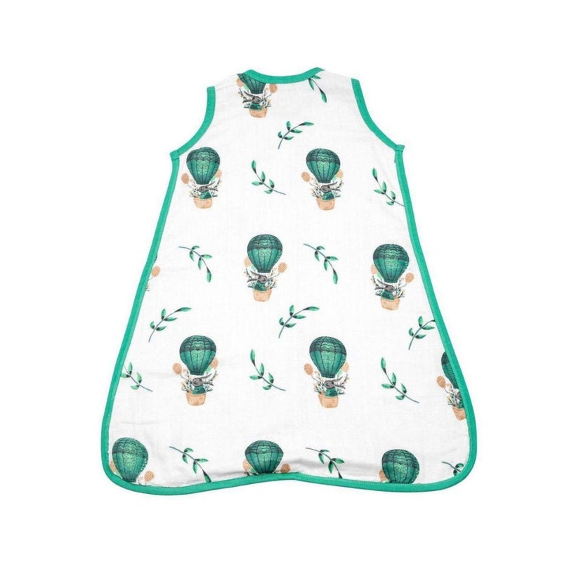Theoni 100% Organic Cotton Muslin Sleeping Bag/Sleeping Sack- Cappadocia Dreams Green (6-18 Months) - Image 2