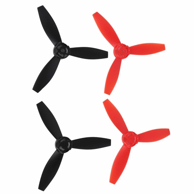 4Pcs Type C Propellers 2 Black 2 Red Replacement Accessory Compatible with Bebop 2 Drone - Image 3