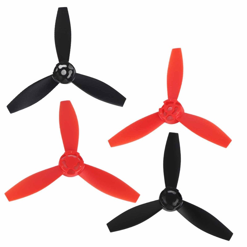 4Pcs Type C Propellers 2 Black 2 Red Replacement Accessory Compatible with Bebop 2 Drone - Image 4