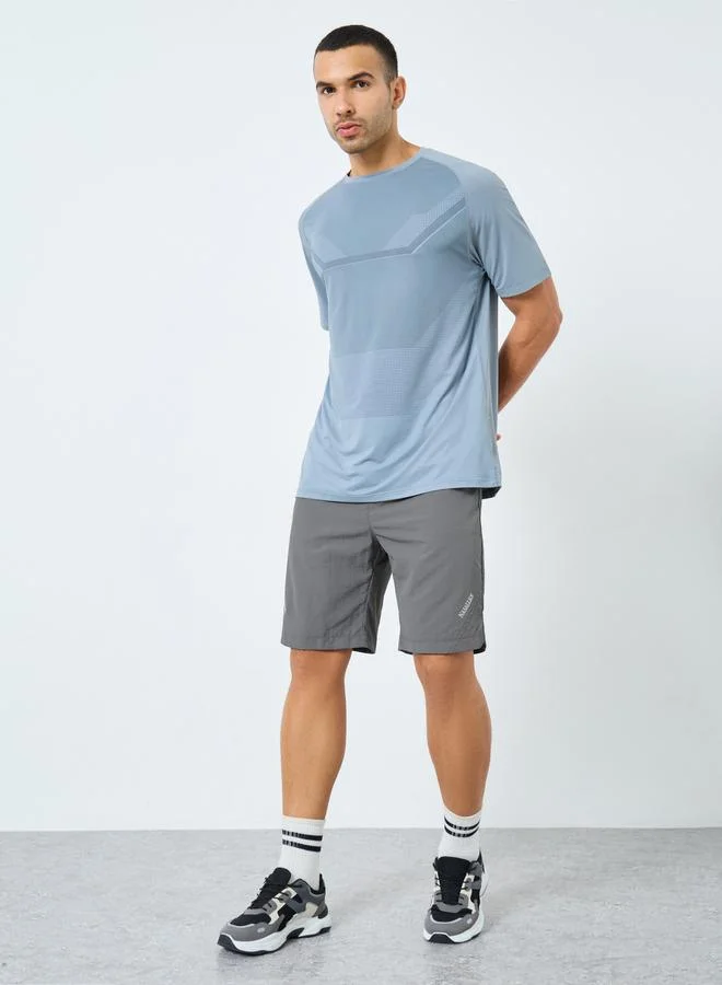 Styli Active Men Grey Regular Fit Active Shorts