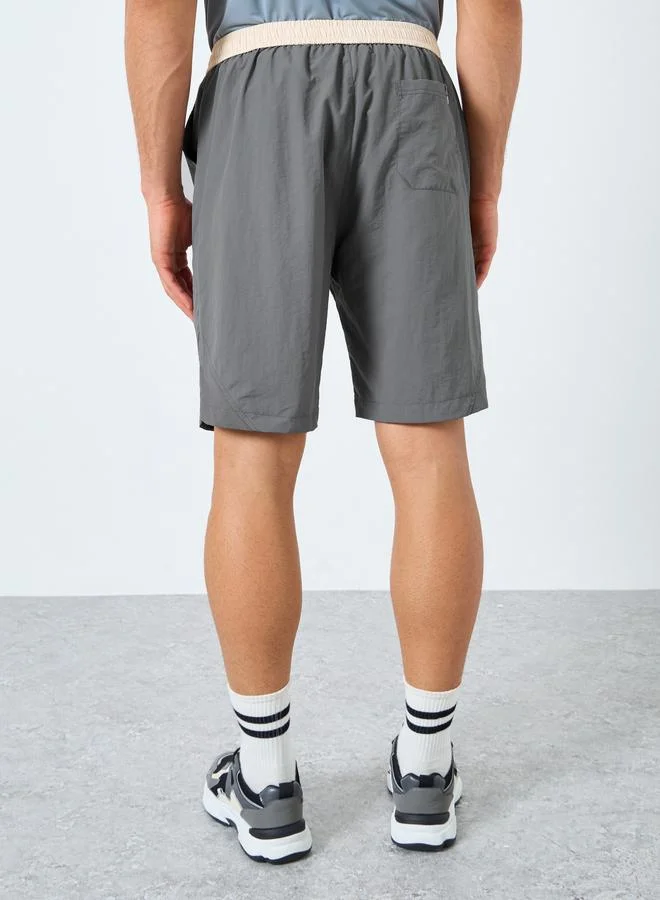 Styli Active Men Grey Regular Fit Active Shorts