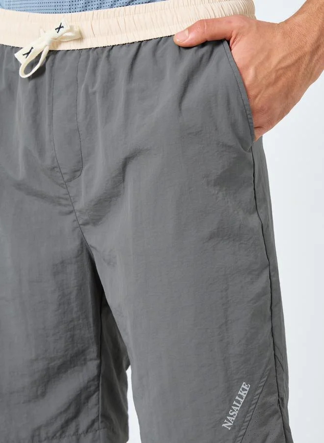 Styli Active Men Grey Regular Fit Active Shorts
