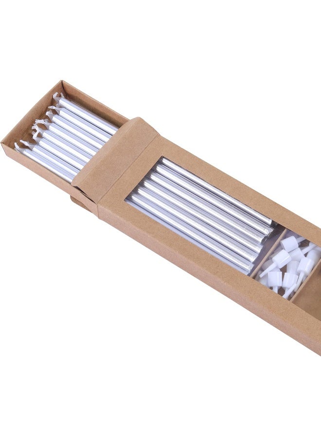 PME Silver Extra Tall Candles 7in 16pk - Image 5