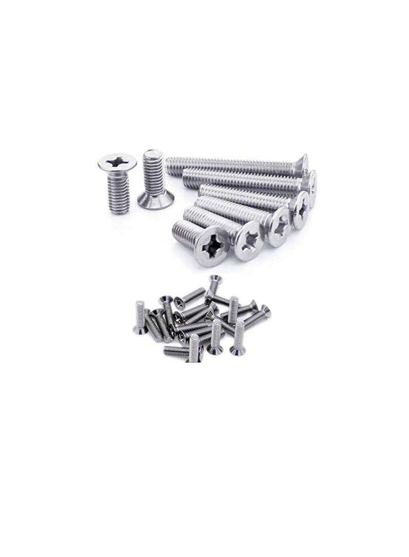 Machine Screw CSK Philip & Countersunk Head for DIY Electrical & Kitchen Furniture Pull Cabinet Door Handles Pack of 25 (M3.5 X 100 MM) - Image 1