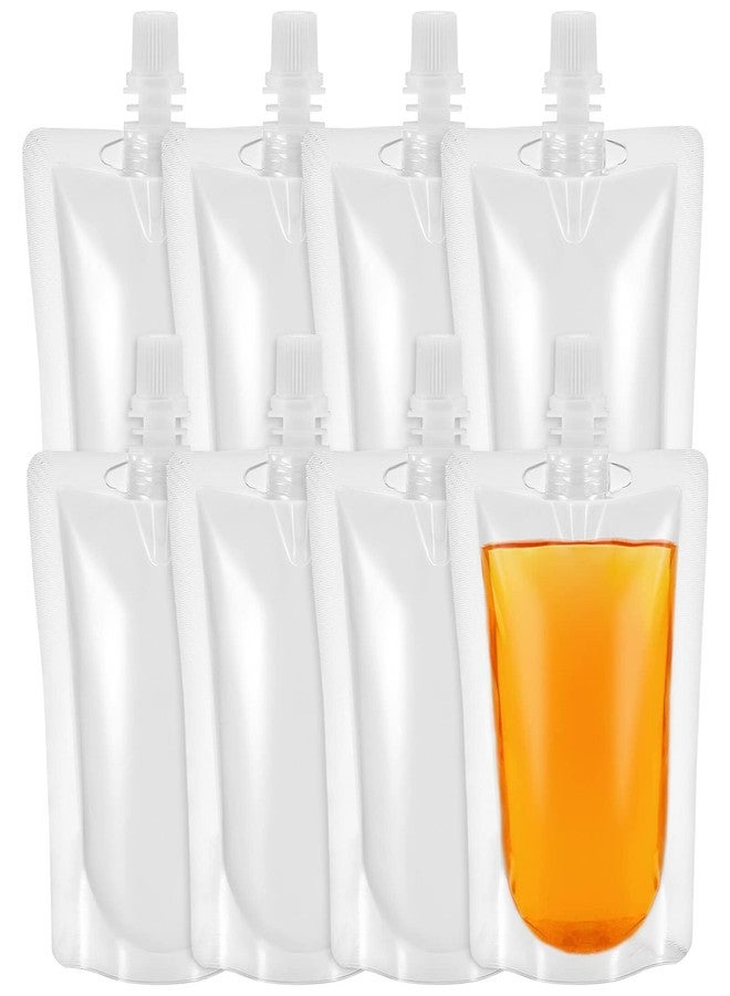 YARNOW 50 Pcs Juice Pouches Plastic Flask Drink Pouches Clear Beverage for Outdoor Sports, Travel, Camping (3.5 Oz) - Image 1