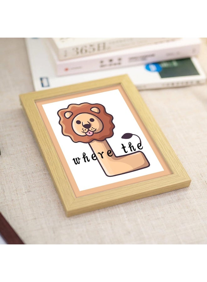 LIYAOLI Play Room Wall Decor Kids Wall Art 8'' x 10'' Set of 4 Framed Wall Art - Image 3