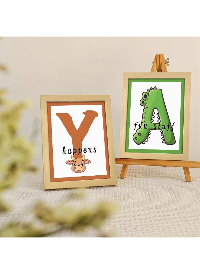LIYAOLI Play Room Wall Decor Kids Wall Art 8'' x 10'' Set of 4 Framed Wall Art - Image 4