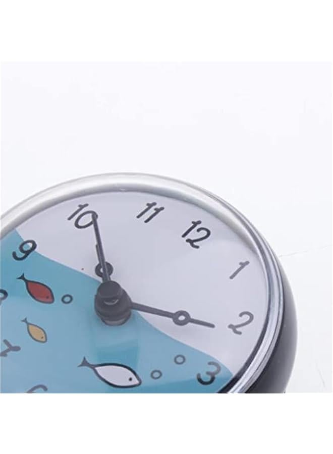 Waterproof Shower Clock with Strong Suction Cup - Sleek Black Design, 75x35mm - Image 4