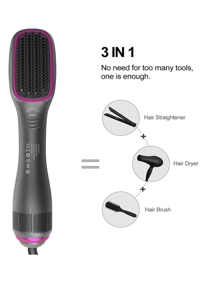 3 in 1 Hot Air Comb Hair Straightener Multicolour 32x7x5cm - Image 1
