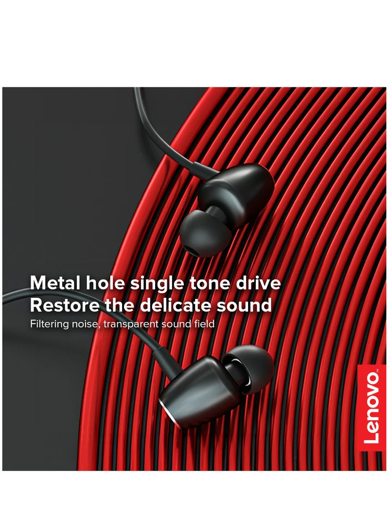 Lenovo HE05x Wireless Bluetooth 5.0 In-Ear Neckband Earphones With Mic Black - Image 2