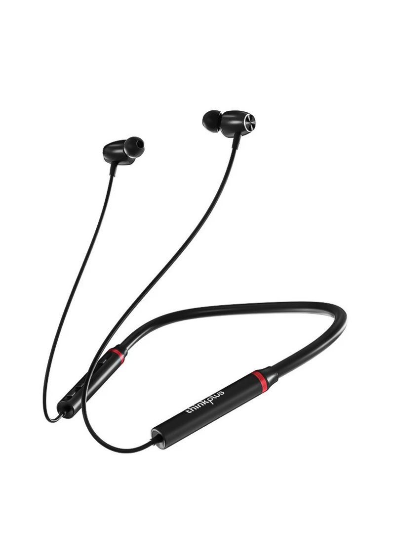 Lenovo HE05x Wireless Bluetooth 5.0 In-Ear Neckband Earphones With Mic Black - Image 1