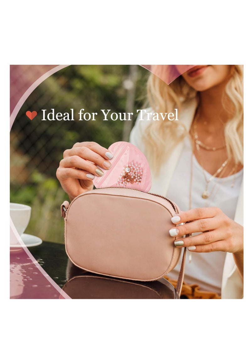 20PCS PVC Heart Shaped Jewelry Small Bag Ziplock Bag Gift Sealed Bag - Image 4