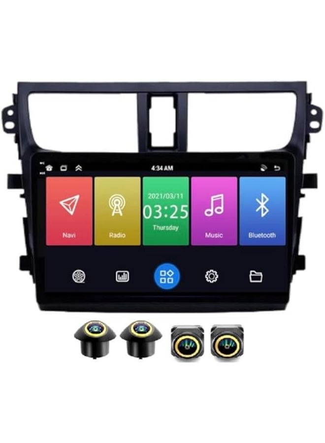 SHEZA STAR Android Car Stereo for Suzuki Celerio 2015-2018 4GB RAM 64GB ROM Support Carplay, M-Link Wi-Fi BT, Radio GPS, 9 Inch IPS.QLED, interface, Screen with 360D Camera Included - Image 1
