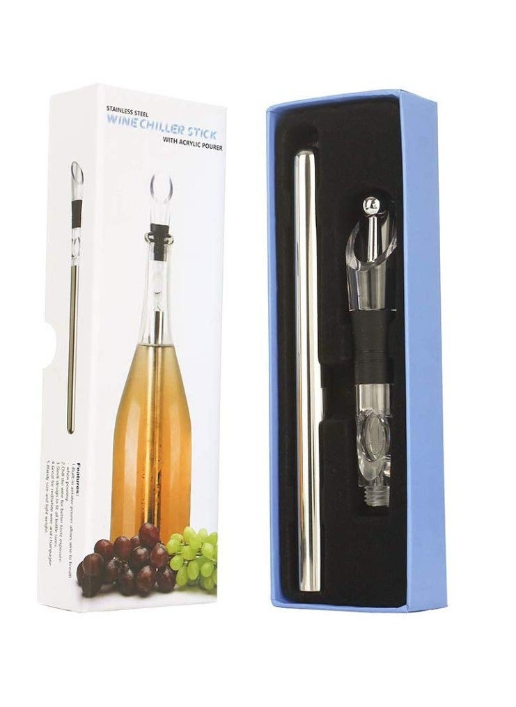 Generic Stainless Steel Wine Chiller Stick 3-in-1 Three piece set 