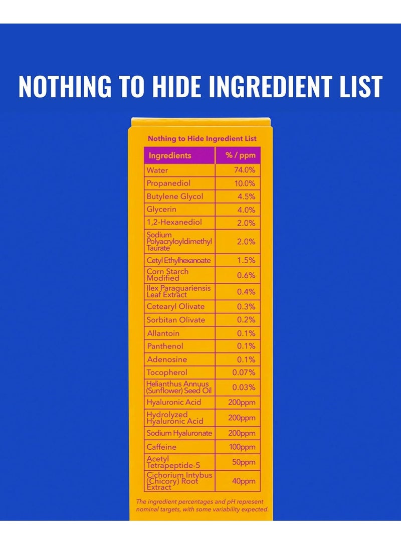 يرطب العين مع حمض الهيالورونيك والكافيين ، ويقلل من انتفاخ وتورم الوجه العناية بالبشرة ، 15ml - Image 5